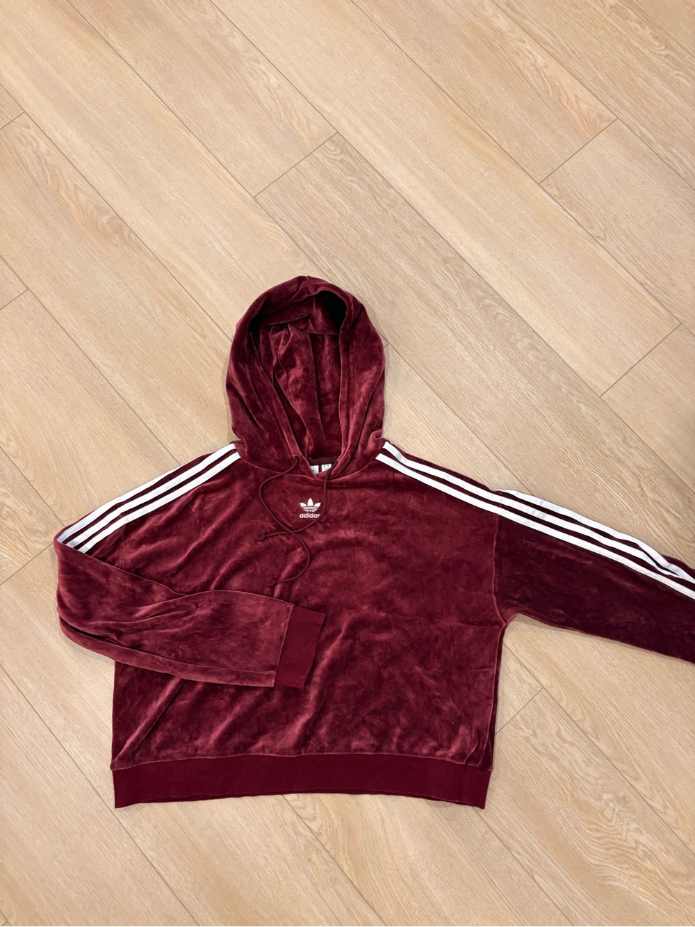 Ladies velour adidas hoodie
